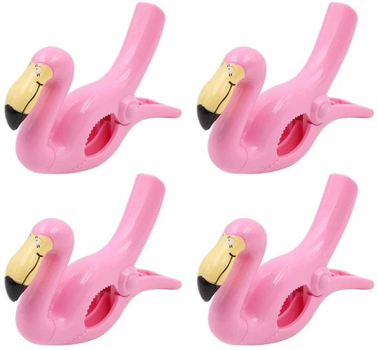 Accessori per lettini da spiaggia 4 pezzi - Materiale ecologico/Komposito in acciaio inossidabile - Leggero - Morsetto robusto - Per lettini da spiaggia/piscine - Clip per asciugamani