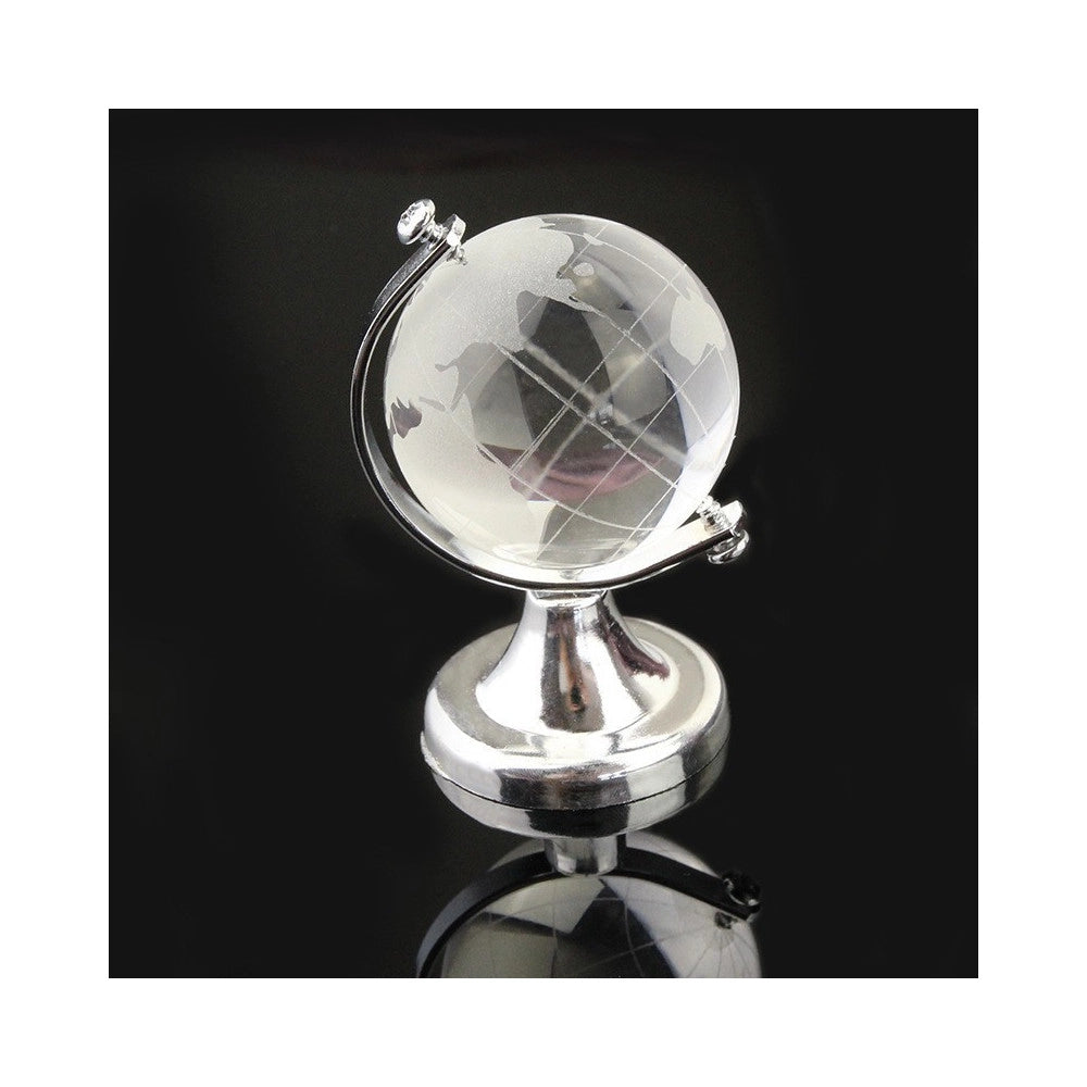 Trade Shop - Bomboniera Mappamondo In Vetro Diametro 5cm Per Comunione Wedding Battesimo -