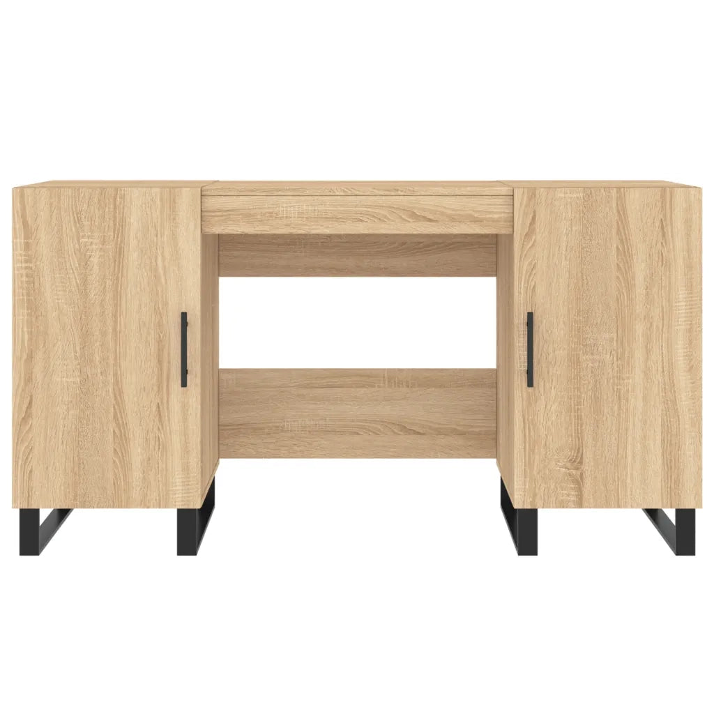 Scrivania Rovere Sonoma 140x50x75 cm in Legno Multistrato