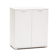 MOBILETTO BASIC A 2 ANTE BIANCO CON 2 RIPIANI 75 X 38 X H85 CM