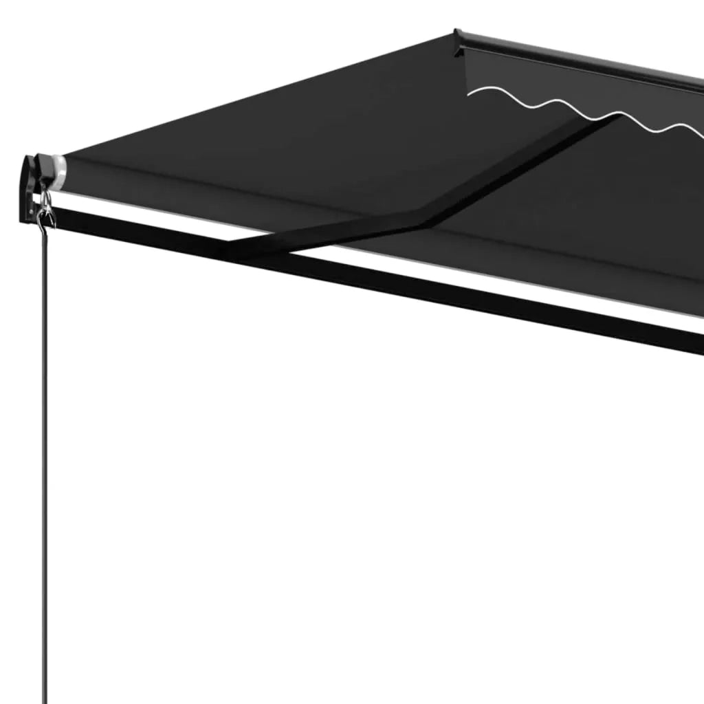 Tenda da Sole Retrattile Manuale 450x350 cm Antracite cod mxl 43823