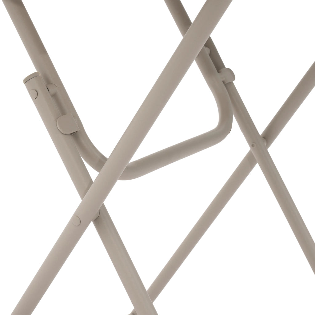 Set bistrot pieghevole tre pezzi mobili da giardino impermeabile due sedie e tavolo multifunzione adatto per esterni e interni colore beige leggero e facile da riporre
