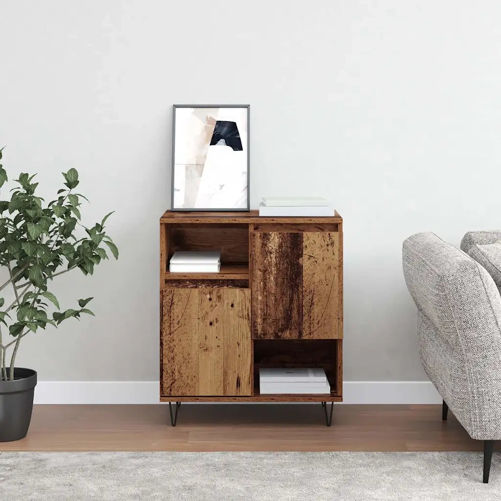 vidaXL Credenza Legno vecchio 60 x 35 x 70 cm Legno multistrato