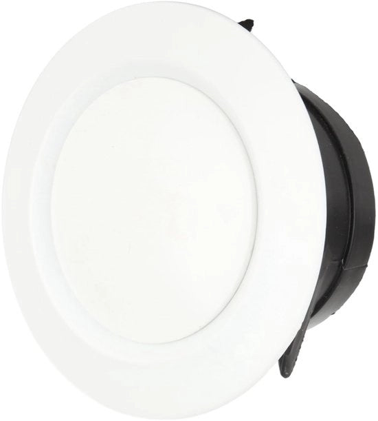 Ventilatore a soffitto rotondo 200mm - Griglia di ventilazione regolabile per bagno, ufficio e cucina - Bianco