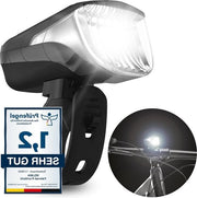 Lanterna per bicicletta StVZO approvata - illuminazione eccezionalmente intensa - durata della batteria 85 ore - resistente alla pioggia - ricaricabile - lanterna da sella