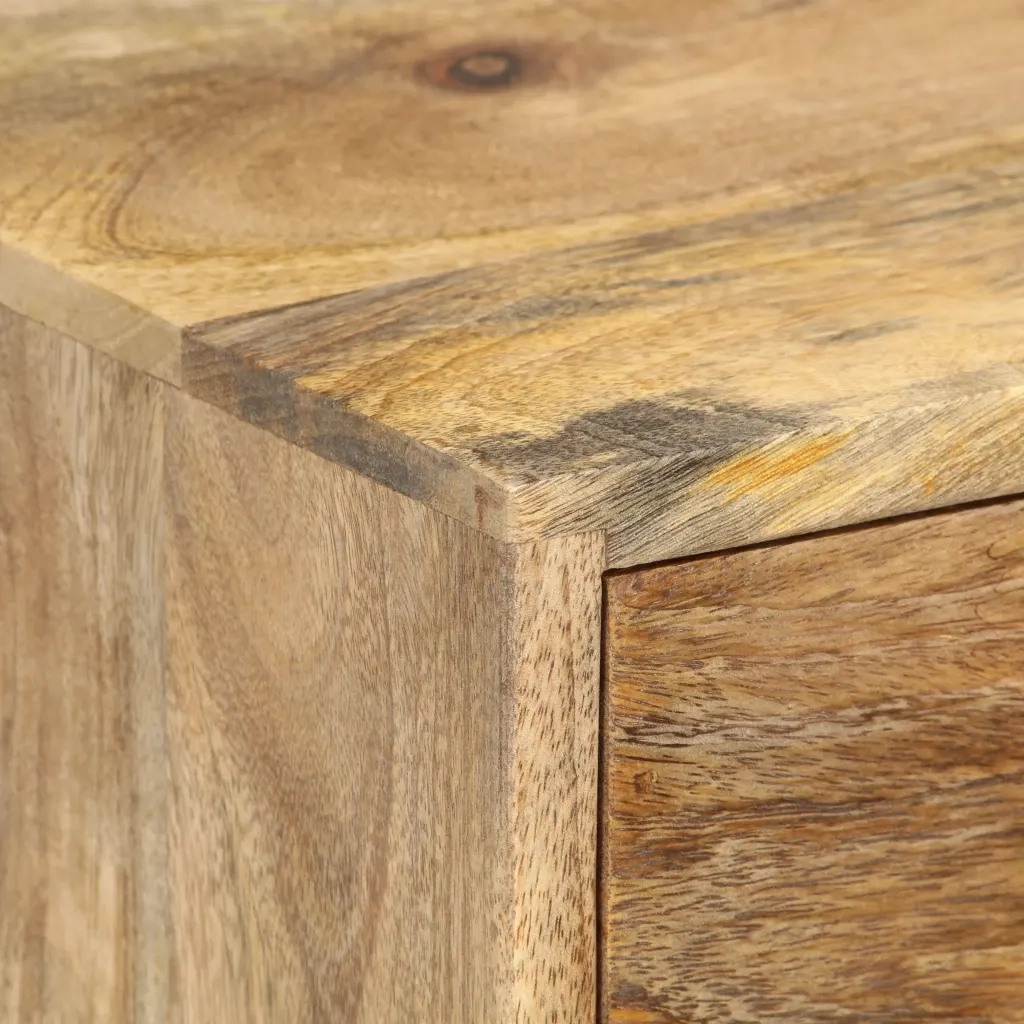 Comodino 36x30x60 cm in Legno Massello di Mango 286123