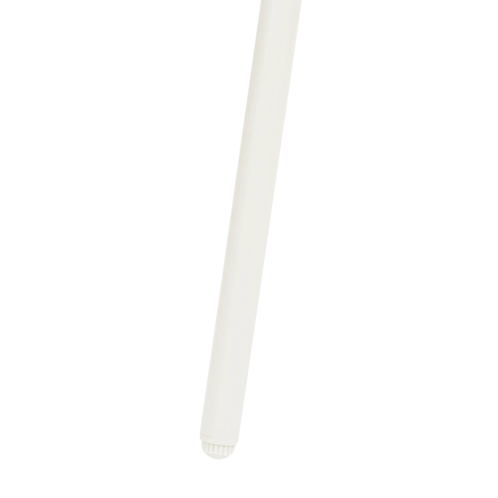 Set di 6 sedie da giardino in ferro zincato verniciato a polvere, colore beige chiaro, per esterni, stile moderno