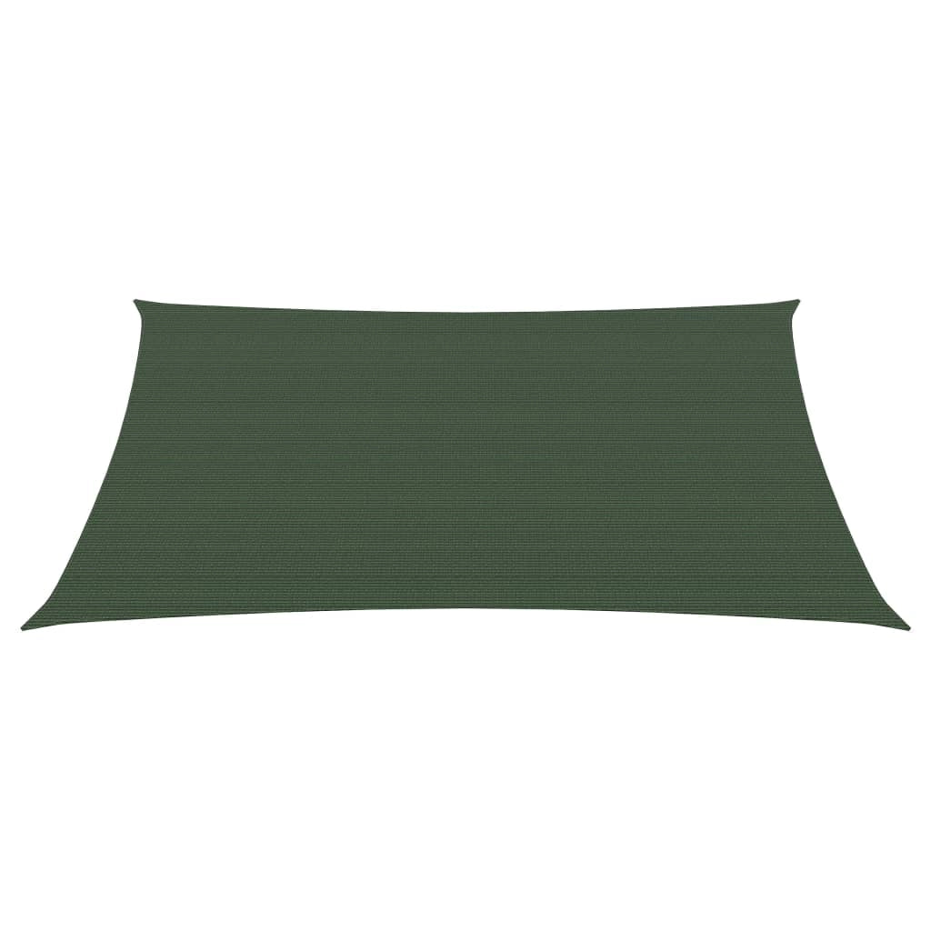 Vela ombreggiante 160 g/m² 3/4 x 2 m HDPE verde scuro 02_0009420