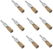 Kit di borsette per ruote a filo - rimozione ruggine - 10 pezzi - robusto e duraturo - accessorio per trapano universale - per scuotere e lucidare