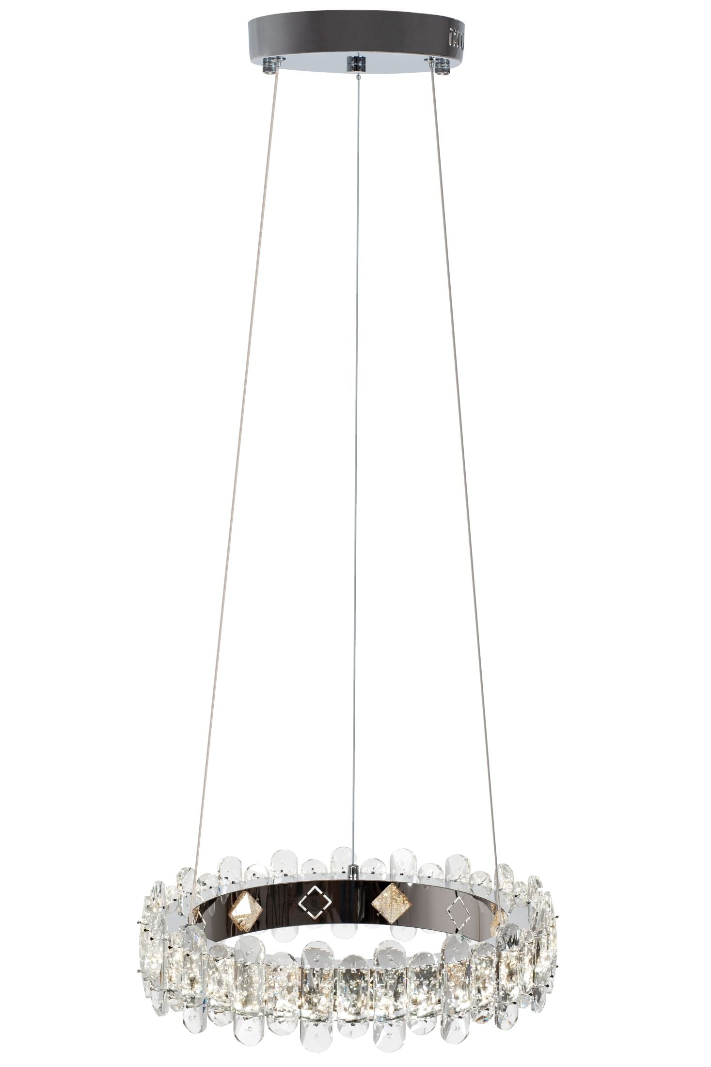 Plafoniera Led In Cristallo App1041-cp + Telecomando