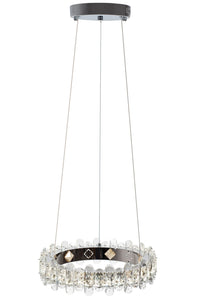 Plafoniera Led In Cristallo App1041-cp + Telecomando