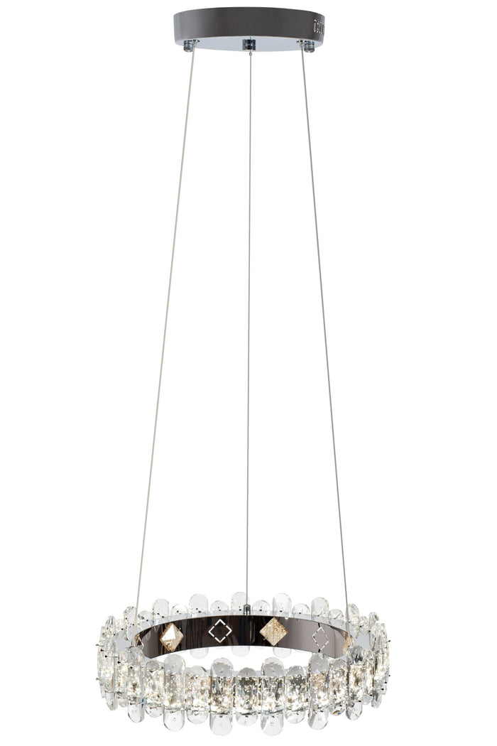 Plafoniera Led In Cristallo App1041-cp + Telecomando