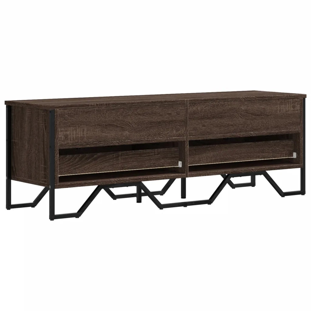 vidaXL Mobile Porta TV Rovere Marrone 122x34x41cm in Legno Multistrato