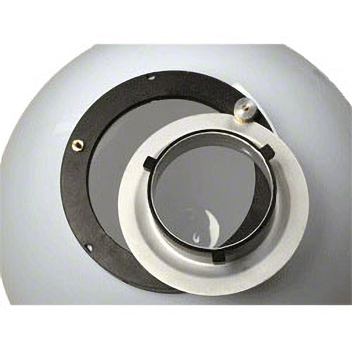 Sfera diffusore Ø 40 cm con attacco universale, produce una luce morbida e soffusa, compatibile con molti flash, sagomatore di luce ideale per ritratti e fotografia in interni