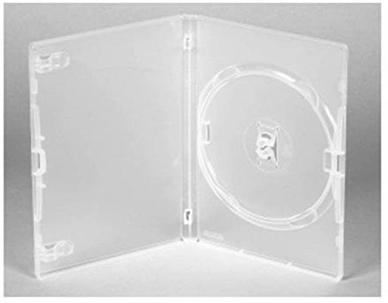 10 Hoeze per DVD CD per 14 mm - Archiviazione Professionale - Cristallo - Finitura Stilizzata - Adatto per DVD e CD