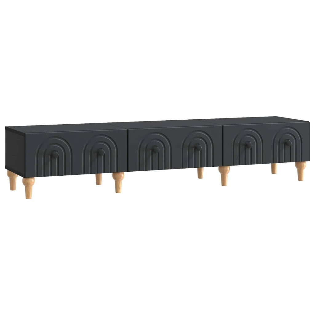 Mobile TV Nero 147 x 34,5 x 30 cm Legno ingegnerizzato 894246