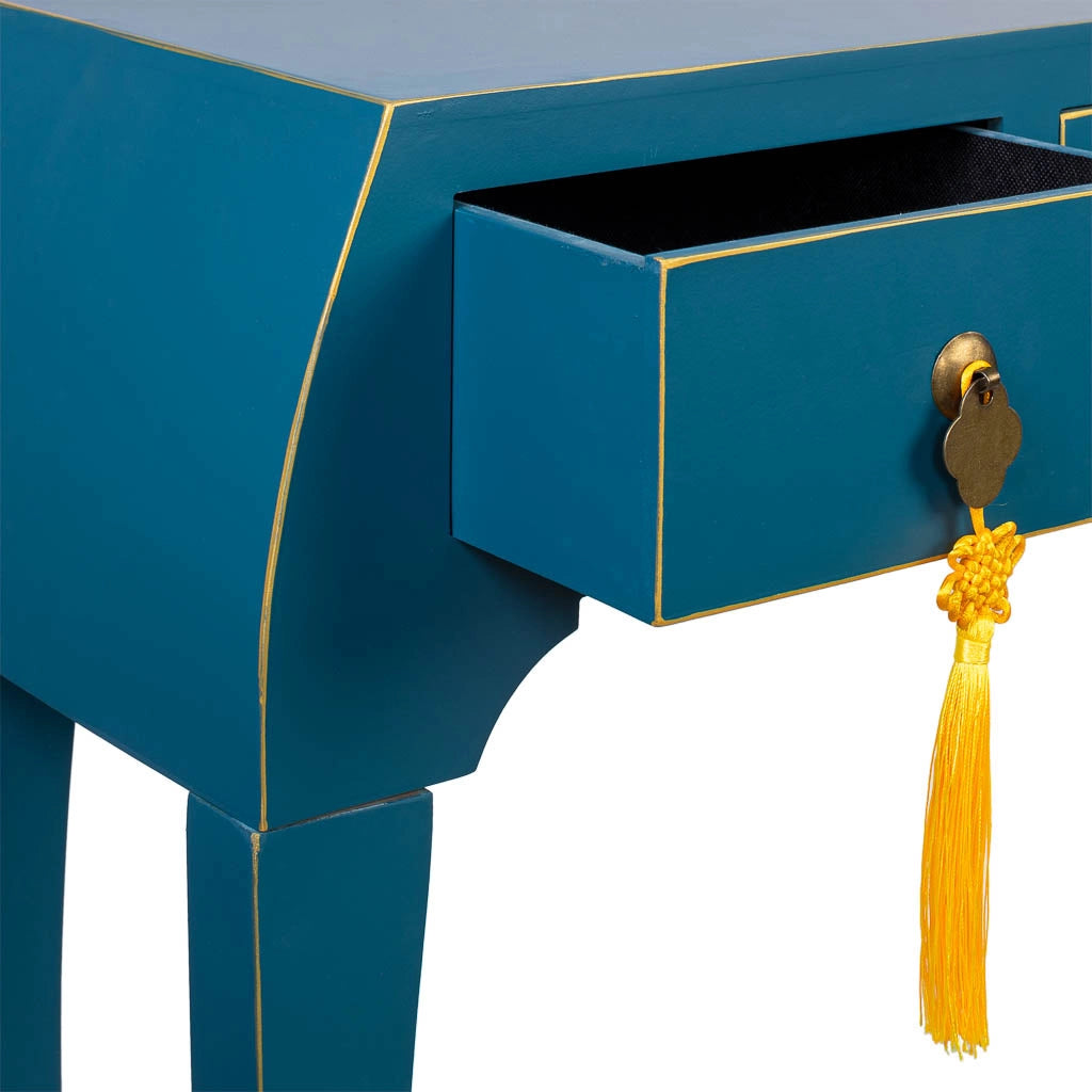 Mobile da ingresso in legno con 3 cassetti 96x26x80