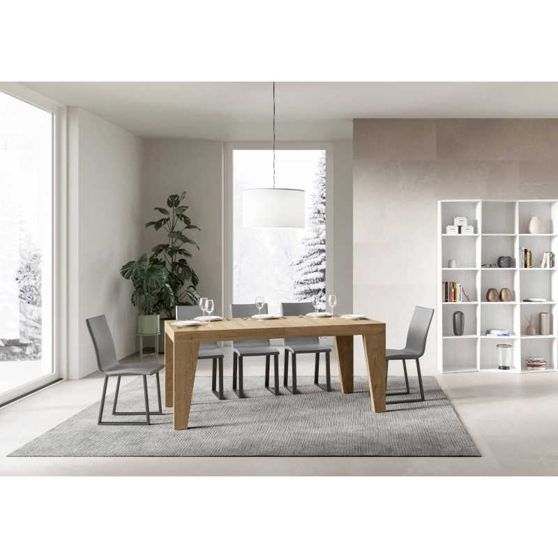 Tavolo allungabile 90x180/284 cm Naxy Premium - Quercia Natura