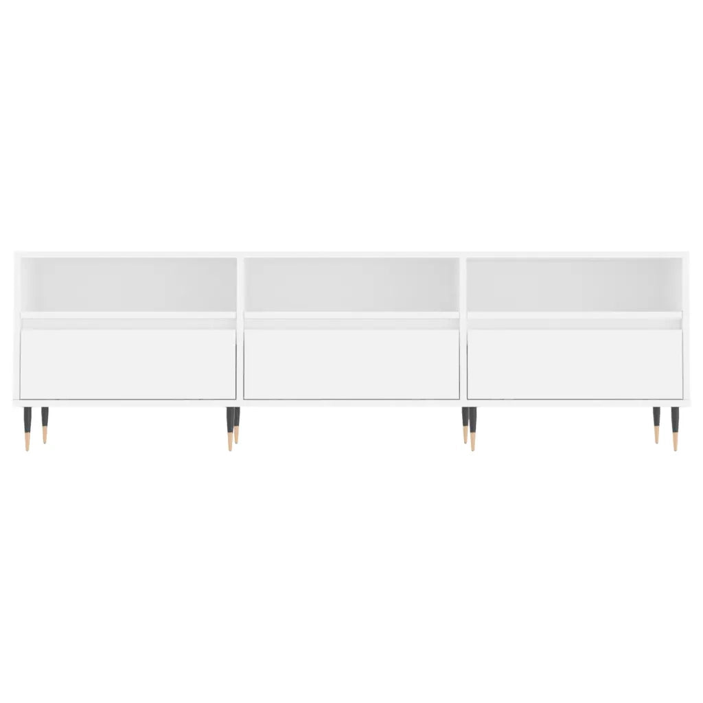 Mobile Porta TV Bianco 150x30x44,5 cm in Legno Multistrato 831260