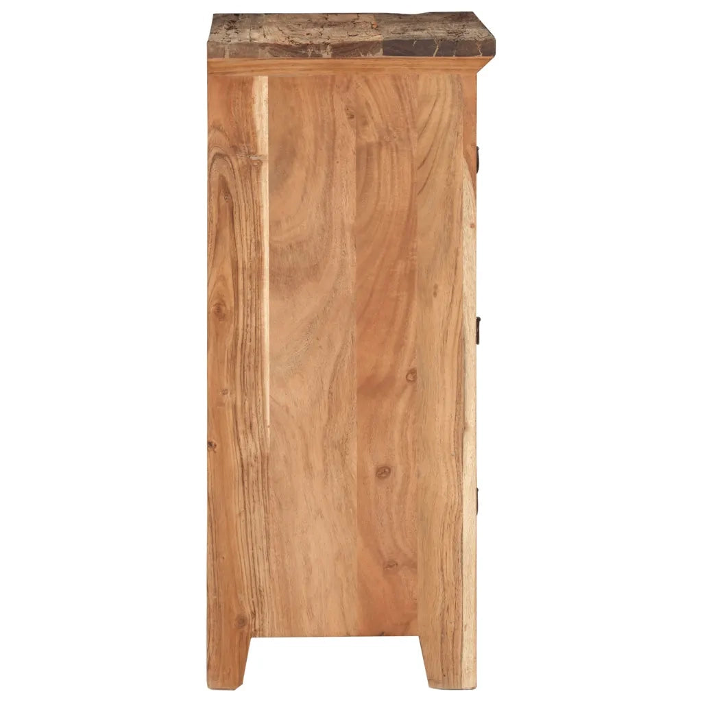 Credenza | Madia | Buffet da pranzo | Armadio da pranzo 55x33x75 cm in Legno Massello di Acacia