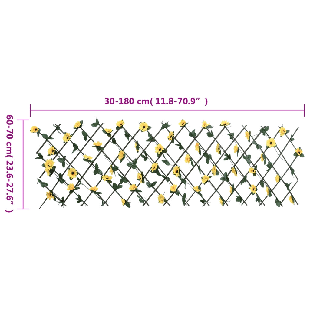 Traliccio Edera Artificiale Espandibile Giallo 180x60 cm CFW8580482