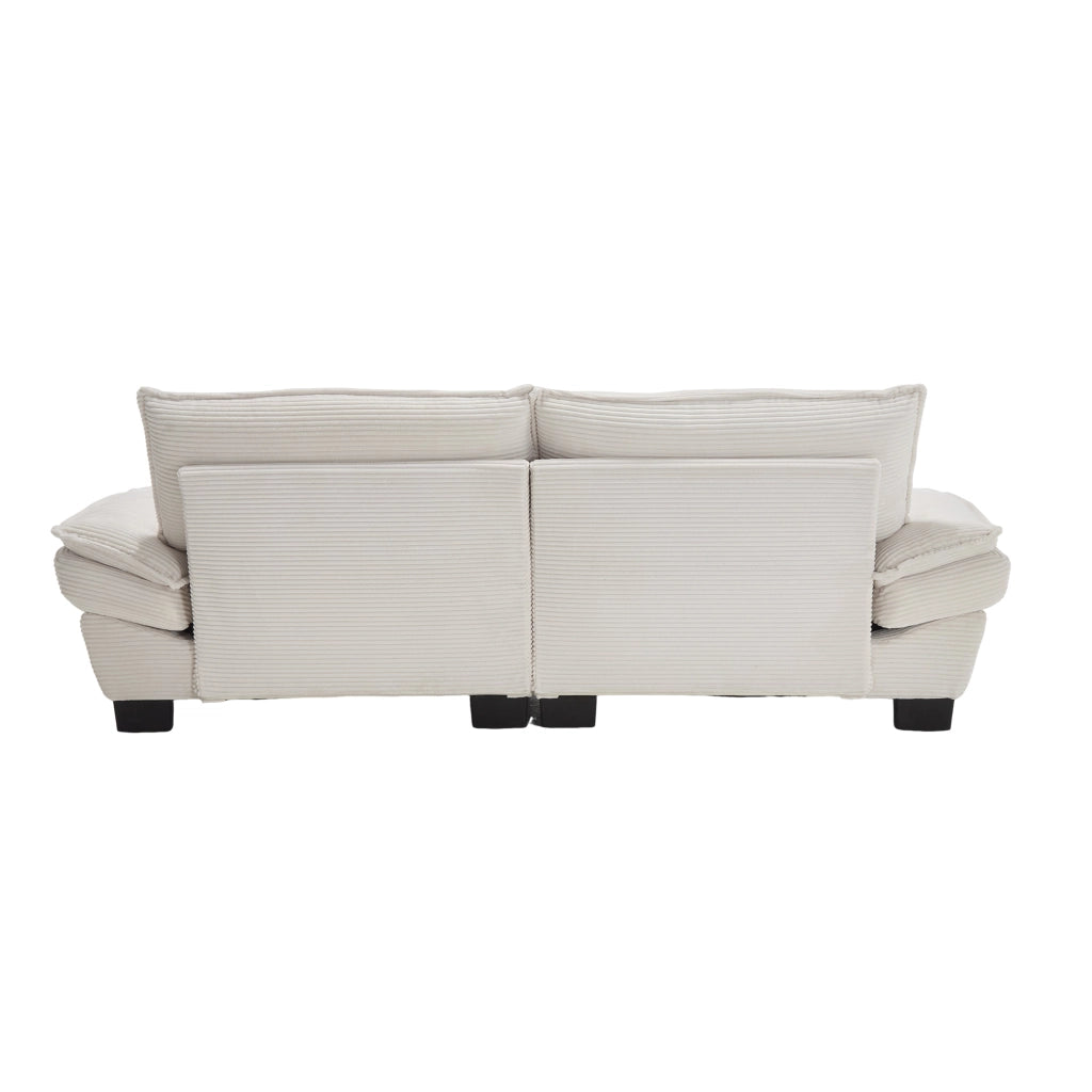 Divano Letto Matrimoniale ¨C MINIMAL ¨C Beige, Tessuto Morbido