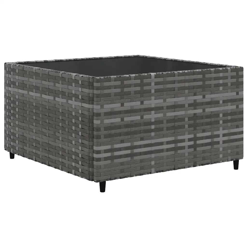Set Divani da Giardino 6 pz con Cuscini in Polyrattan Grigio