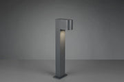 ROYA PALO DA ESTERNO FUSIONE ALLUMINIO STONDATA ANTRACITE IP44 H.50CM 1 LUCE ATTACCO GU10