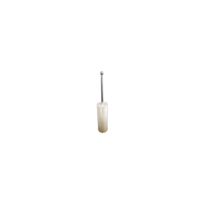 Mercury colonna attrezzata wc 84302, metallo verniciato, portarotolo, portascopino, ecru', h 81 cm