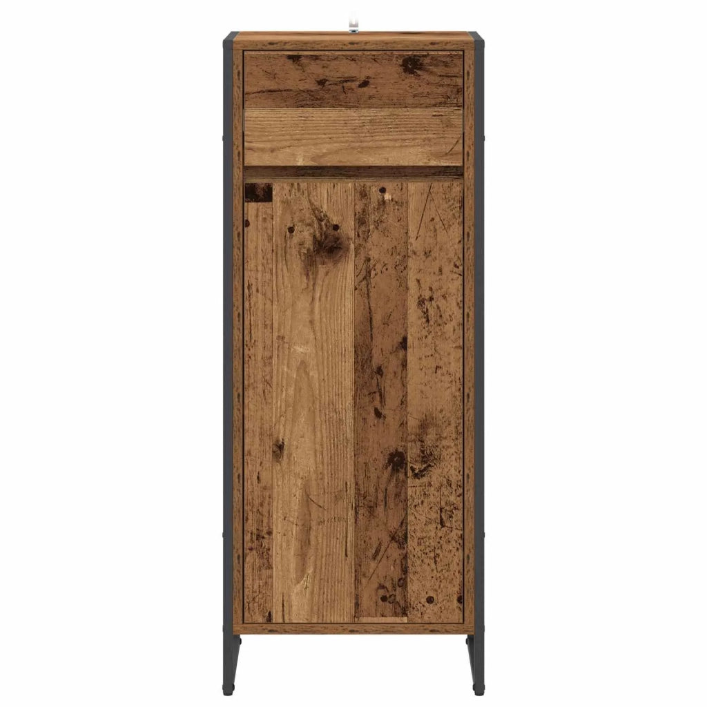 Mobile da Bagno con cassetto Legno vecchio 40 x 30 x 100 cm