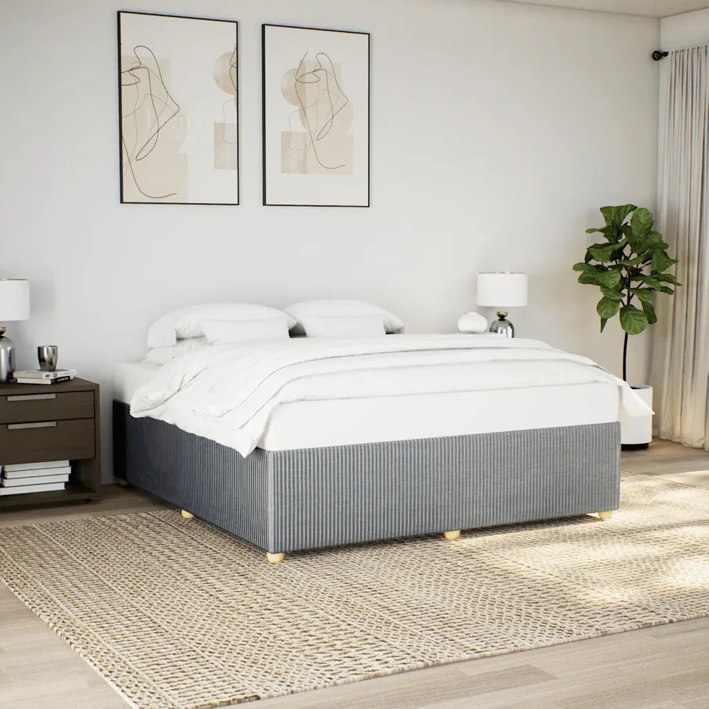 Giroletto senza Materasso Grigio Chiaro 200x200 cm Tessuto 3284963