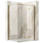 Cabina Doccia Rea Bruno 120x90 Brush Gold