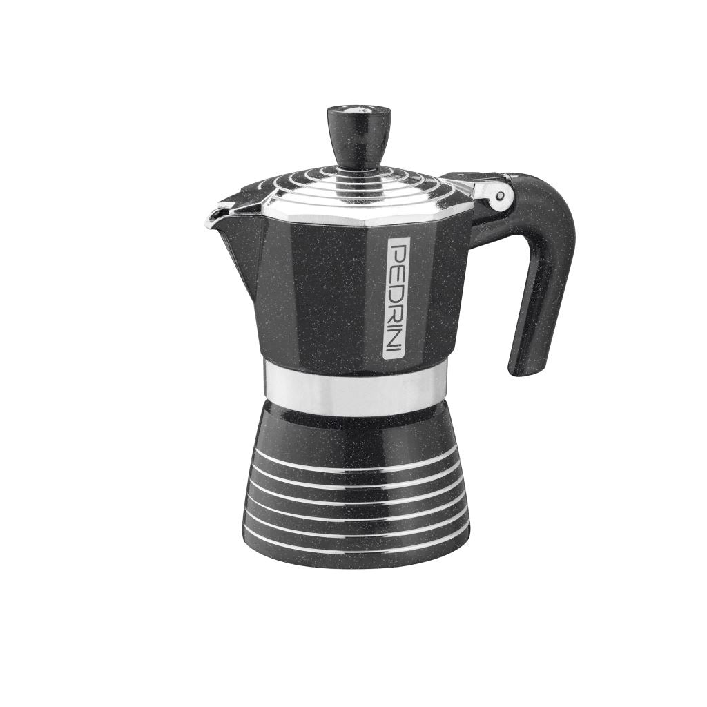 Macchinetta Caffettiera Caffè Infinity Rock Nera 2 Tazze