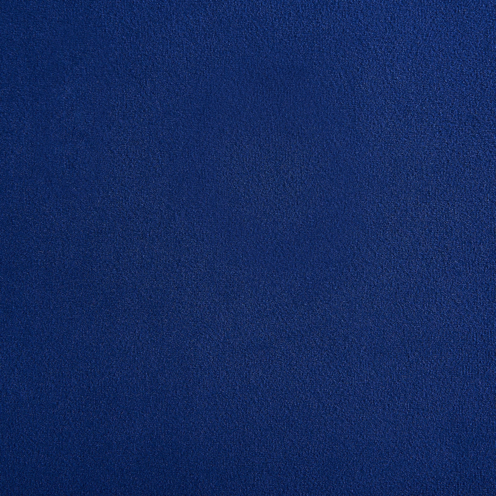 Divano da cucina Rivestimento in tessuto di velluto blu navy Struttura in metallo a 2 posti Gambe nere Panca