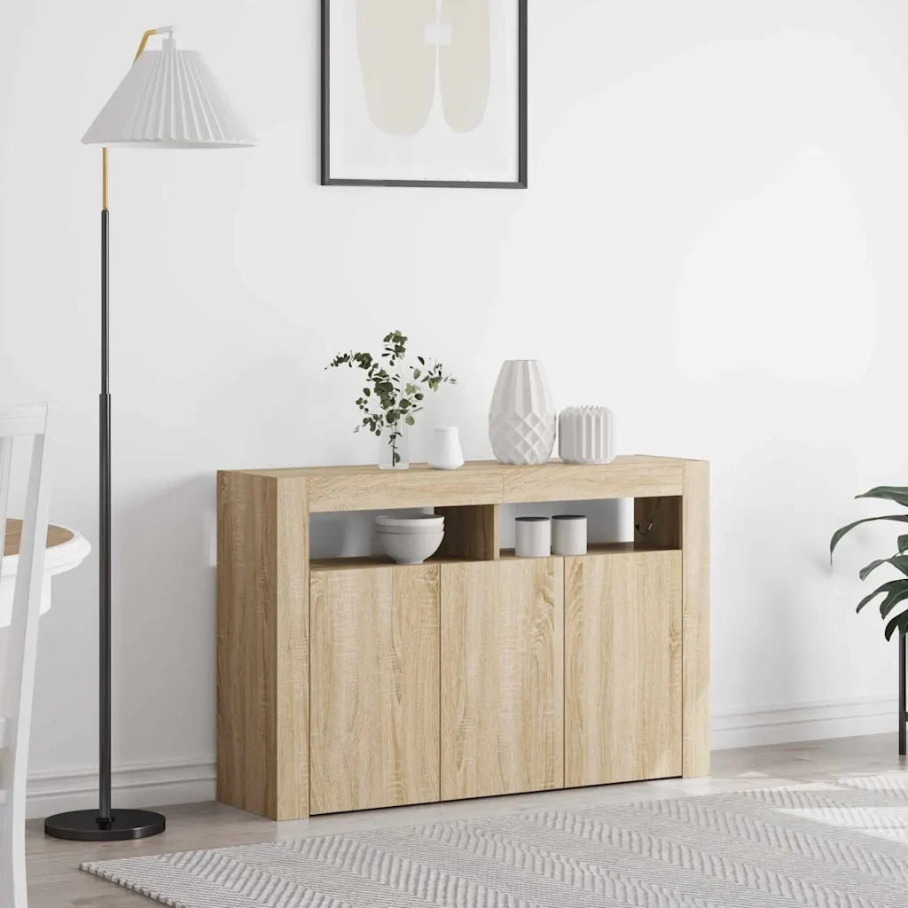 Credenza-Buffet-Armadio da cucina Rovere Sonoma 116 x 30 x 75 cm Legno multistrato