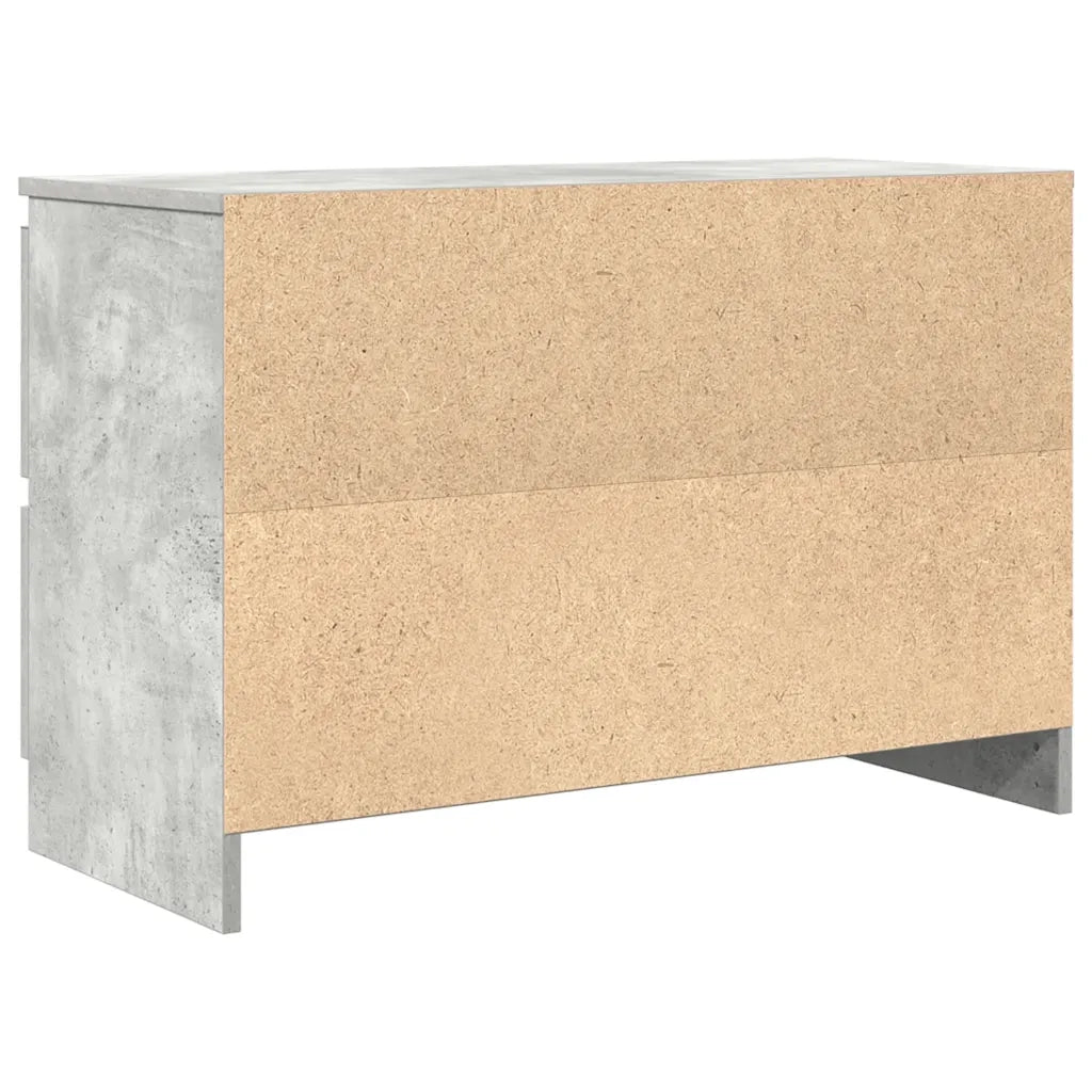 Mobile Porta TV Grigio Cemento 80x35x54 cm in Legno Multistrato