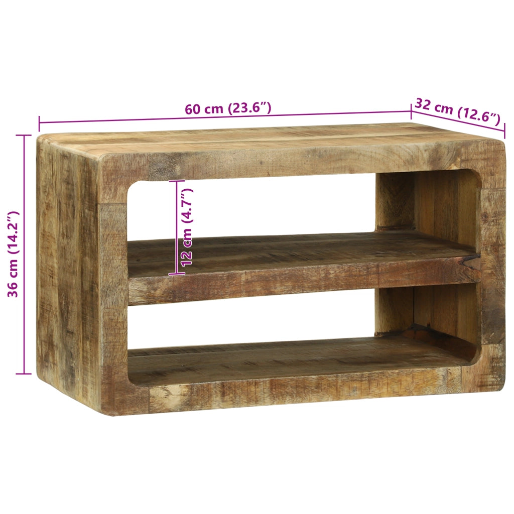 Mobile TV 60x32x36 cm Legno Massello Mango
