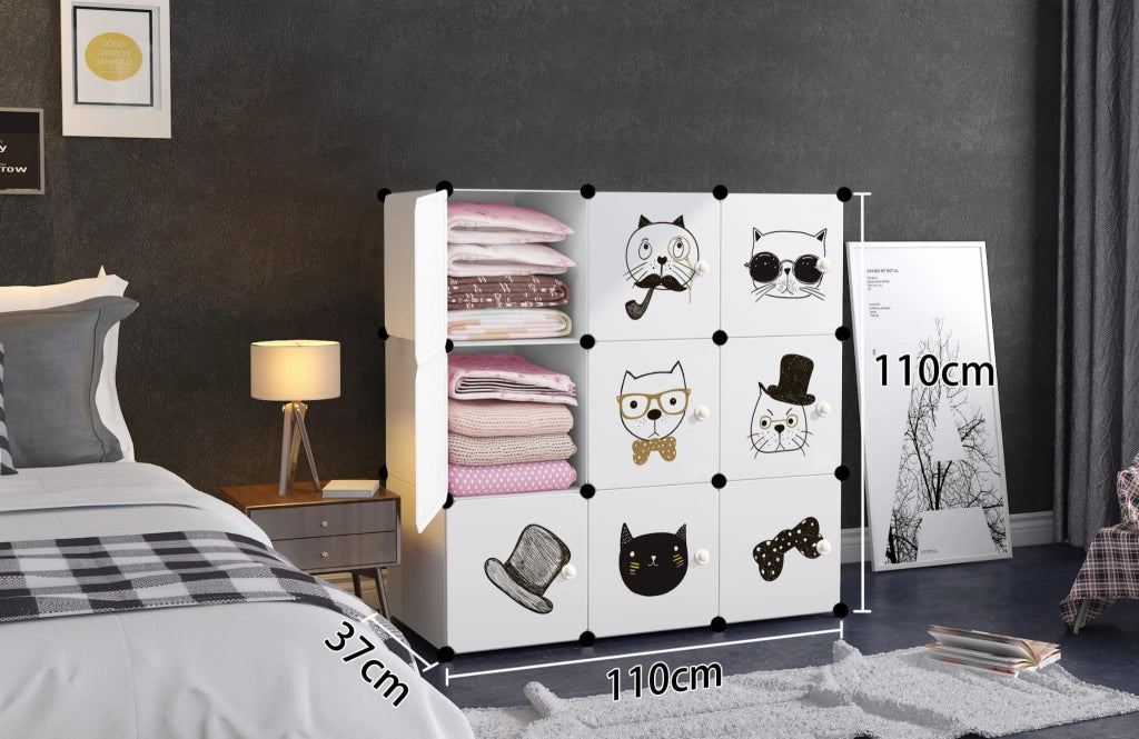 Valora ARMADIO MODULARE PER BAMBINI Salvaspazio Design da favola x 9 - W02