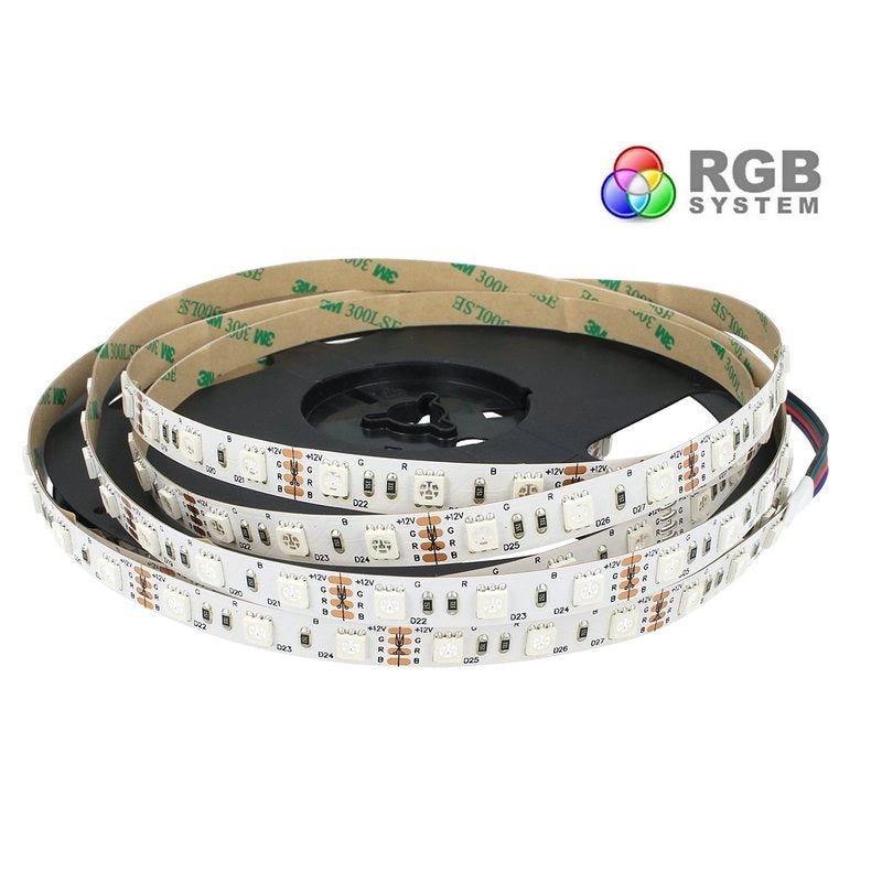 Bobina Striscia Led RGB 12V 300 Smd 5050 IP20 Biadesivo 3M