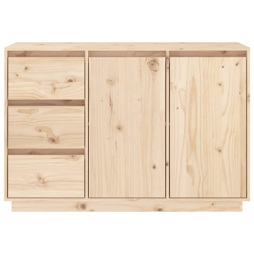 Buffet credenza cassettiera armadio mobile contenitore organizer per cucina soggiorno salotto 111 x 34 x 75 cm legno massello di pino marrone 02_0029524