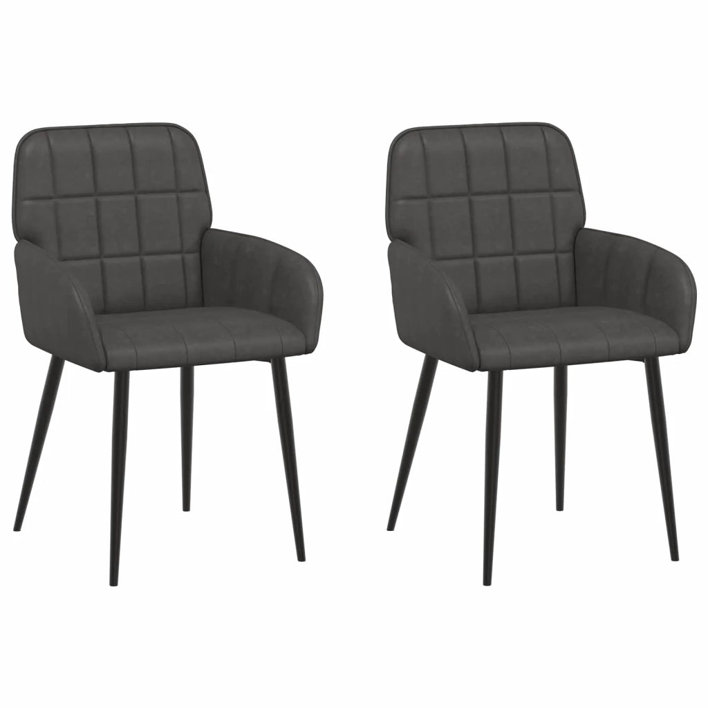 Sedie da pranzo 2 pcs Similpelle Nero 56,5 x 50 x 86 cm 42034281