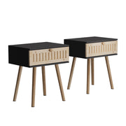 Vicco Comodino Antracite/pino 40 x 47 cm Set di 2