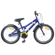 Bicicletta per Bambini 24 Pollici per 8-12 anni Nero Blu 42009406