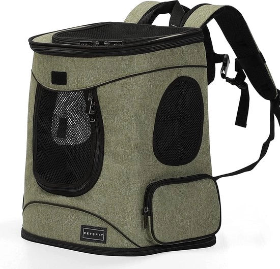 Borsa per animali con rete e cinghie di spalla - Borsa trasportabile per cani e gatti