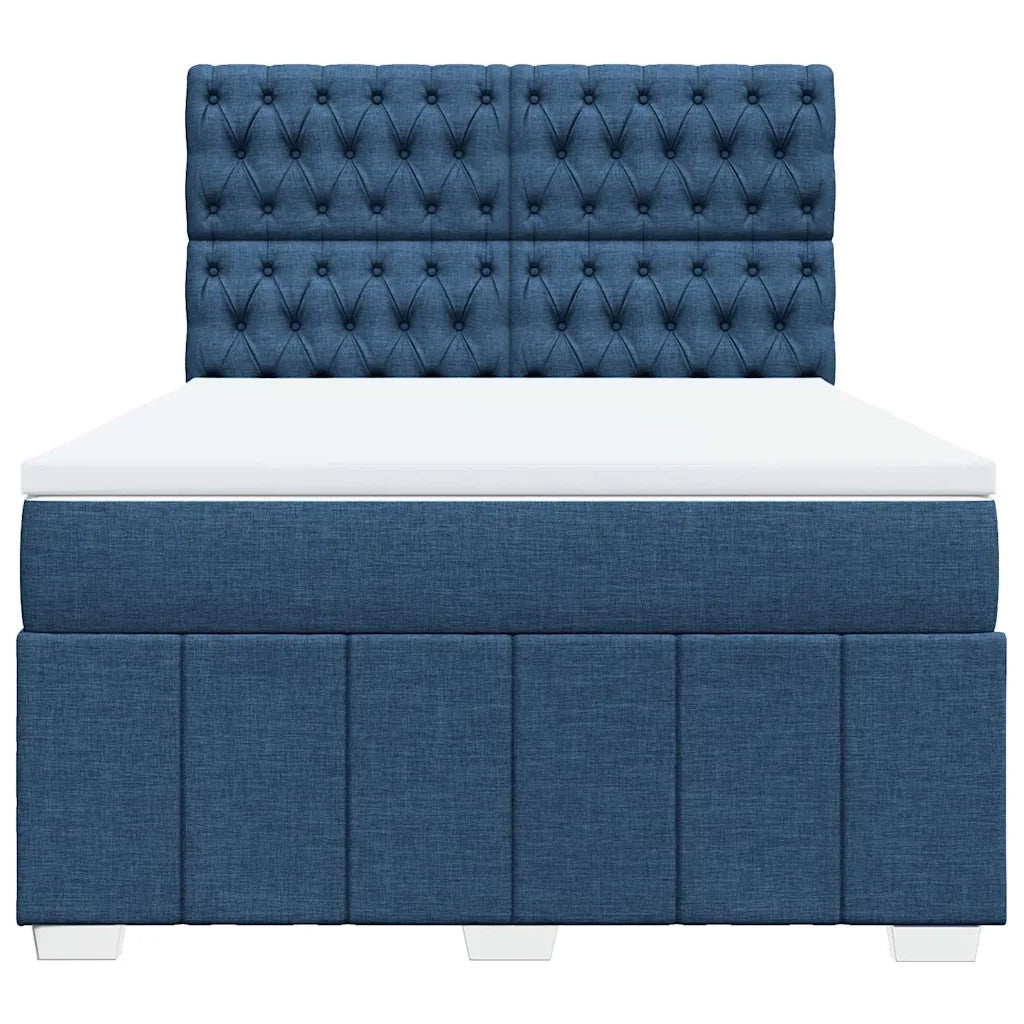 Giroletto a Molle con Materasso Blu 140x190 cm in Tessuto 3293976