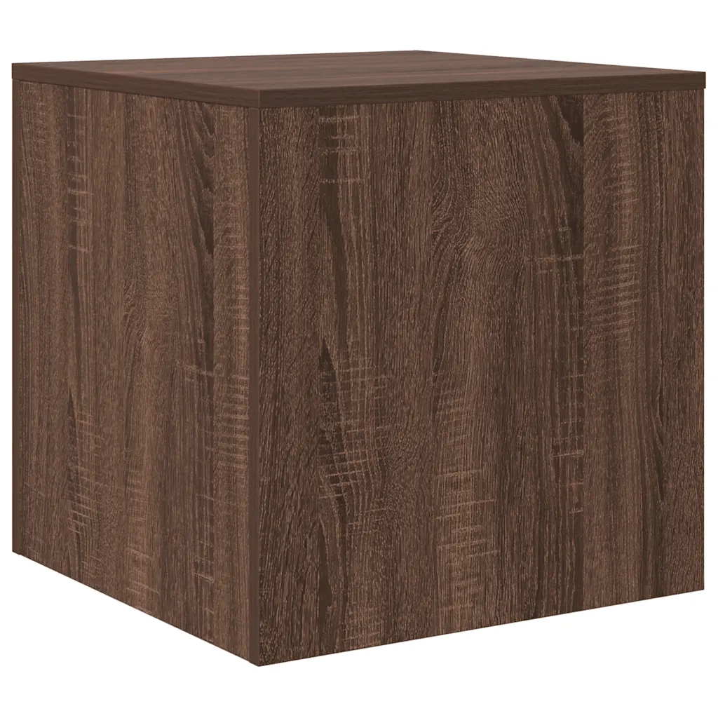 Tavolini Impilabili 3 pz Rovere Marrone in Legno Multistrato 815227