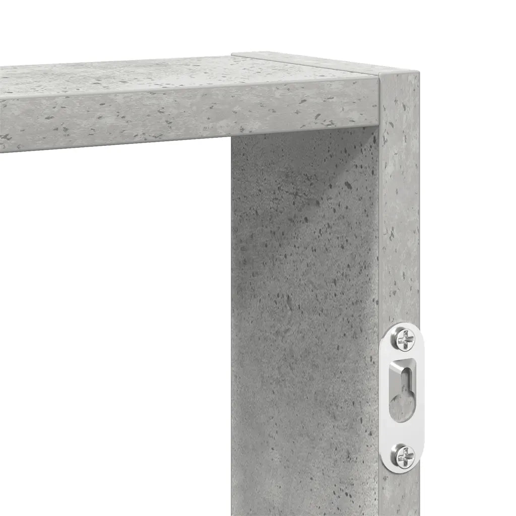 vidaXL Scaffale a Muro Grigio Cemento 43x9x60 cm in Truciolato