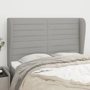 Testiera ad Orecchio Grigio Chiaro 147x23x118/128 cm in Tessuto 3118094