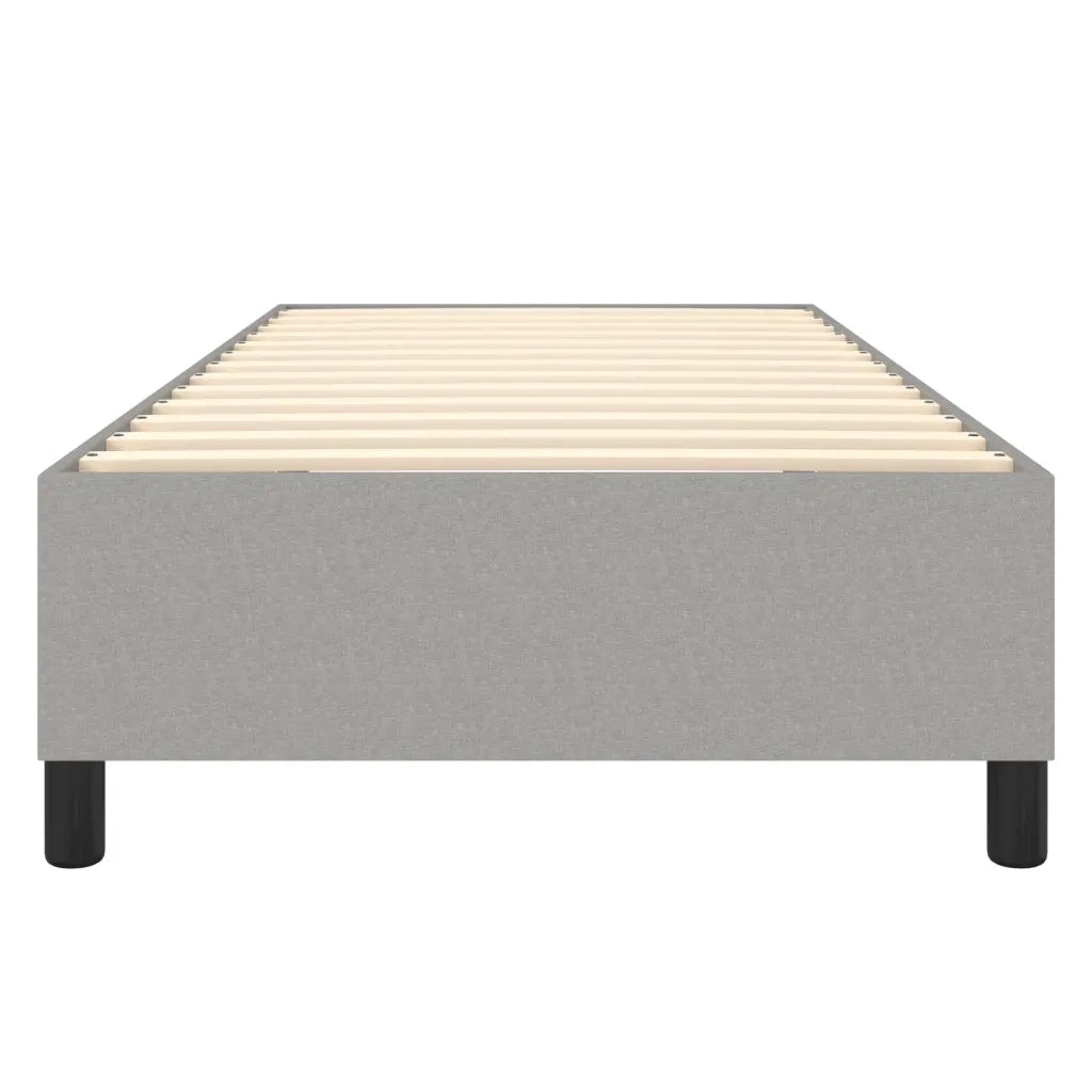 Giroletto a Molle Grigio Chiaro 90x190 cm in Tessuto