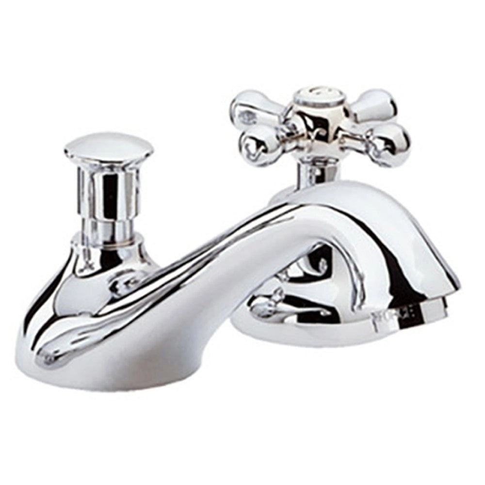 Batteria lavabo con vitoni ceramici 3 fori remer stile retro serie liberty